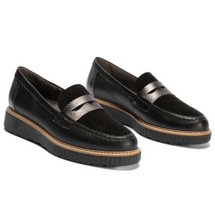Pitillos - 11553 - NEGRO - 11553 - NEGRO - Mocasín antifaz combinado napa con ante y laminado Negro - 1 2