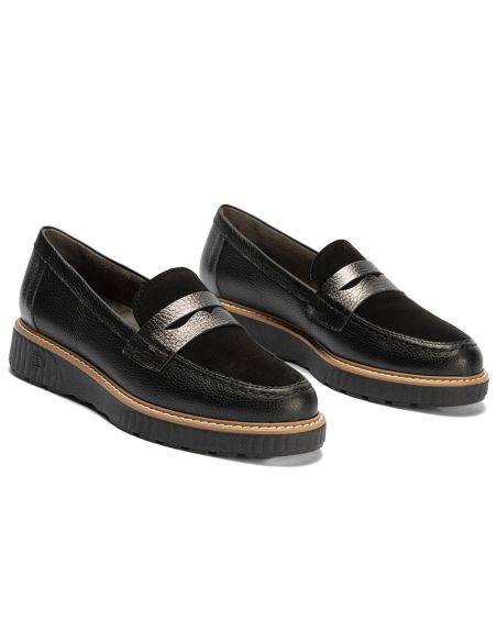 Pitillos - 11553 - NEGRO - 11553 - NEGRO - Mocasín antifaz combinado napa con ante y laminado Negro - 2