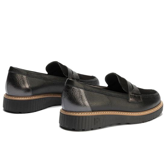 Pitillos - 11553 - NEGRO - 11553 - NEGRO - Mocasín antifaz combinado napa con ante y laminado Negro - 3