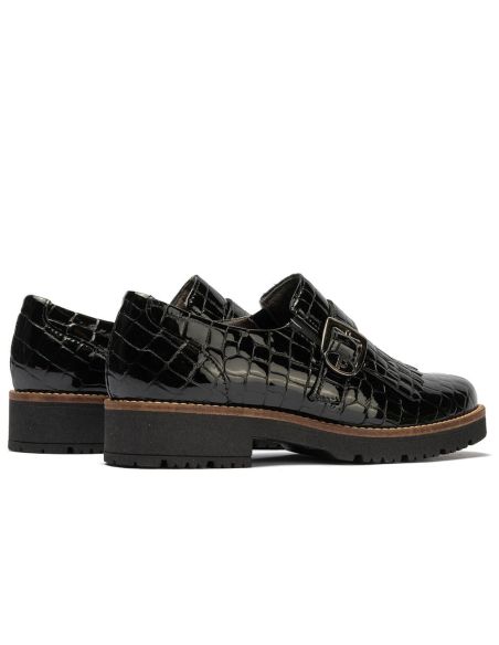 Pitillos - 11560 - NEGRO - 11560 - NEGRO - Abotinado en charol coco con flecos y hebilla detalle Negro - 3