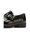 Pitillos - 11560 - NEGRO - 11560 - NEGRO - Abotinado en charol coco con flecos y hebilla detalle Negro - 5