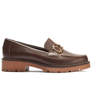 Pitillos - 11562 - MARRON - 11562 - MARRON - Mocasín en napa con grano con detalle adorno Marrón - 1