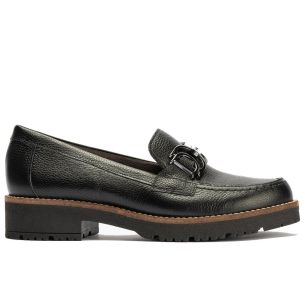 Pitillos - 11562 - NEGRO - 11562 - NEGRO - Mocasín en napa con grano con detalle adorno Negro - 1