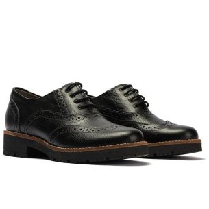 Pitillos - 11563 - NEGRO - 11563 - NEGRO - Inglés en napa con grano combinado tricolor Negro - 1 2