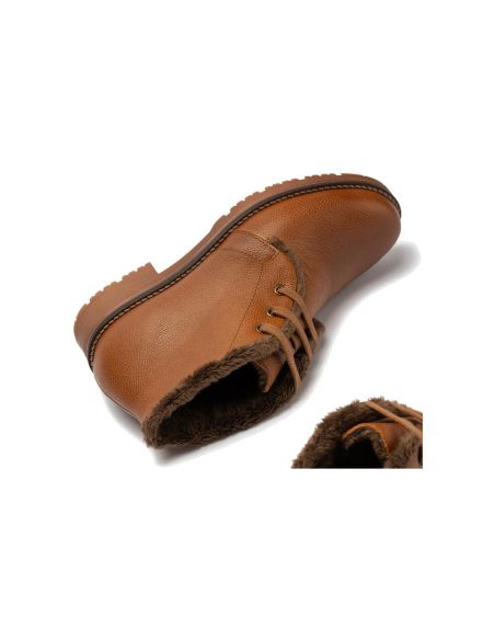 Pitillos - 11566 - CUERO - 11566 - CUERO - Botín safari en napa con grano y pelo Cuero - 4