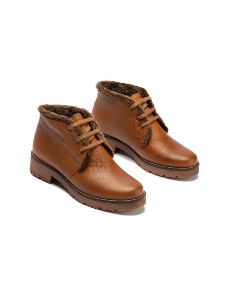 Pitillos - 11566 - CUERO - 11566 - CUERO - Botín safari en napa con grano y pelo Cuero - 5