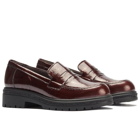 Pitillos - 11573 - BURDEOS - 11573 - BURDEOS - Mocasín antifaz en charol Burdeos - 2