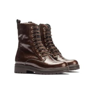 Pitillos - 11574 - MARRON - 11574 - MARRON - Bota militar en charol con cremallera Marrón - 1 2