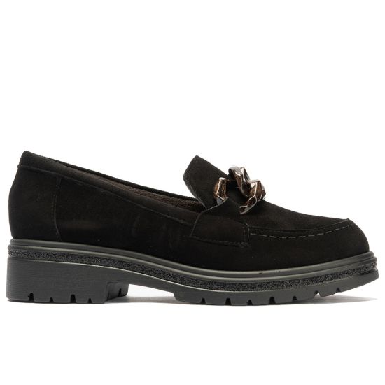 Pitillos - 11578 - NEGRO - 11578 - NEGRO - Mocasín en ante con adorno Negro - 1