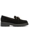 Pitillos - 11578 - NEGRO - 11578 - NEGRO - Mocasín en ante con adorno Negro - 1