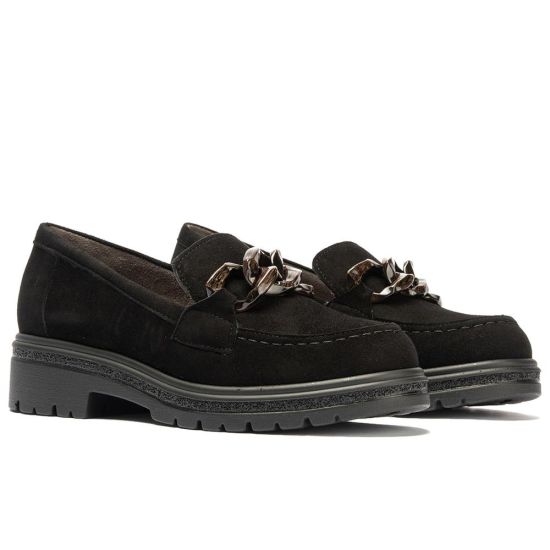 Pitillos - 11578 - NEGRO - 11578 - NEGRO - Mocasín en ante con adorno Negro - 2