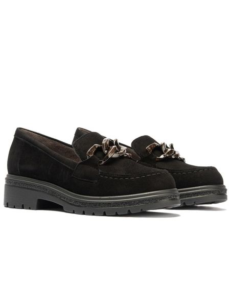 Pitillos - 11578 - NEGRO - 11578 - NEGRO - Mocasín en ante con adorno Negro - 2
