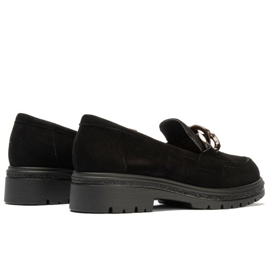 Pitillos - 11578 - NEGRO - 11578 - NEGRO - Mocasín en ante con adorno Negro - 3