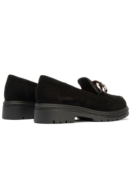 Pitillos - 11578 - NEGRO - 11578 - NEGRO - Mocasín en ante con adorno Negro - 3