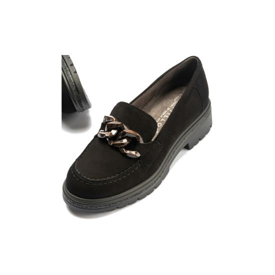 Pitillos - 11578 - NEGRO - 11578 - NEGRO - Mocasín en ante con adorno Negro - 4