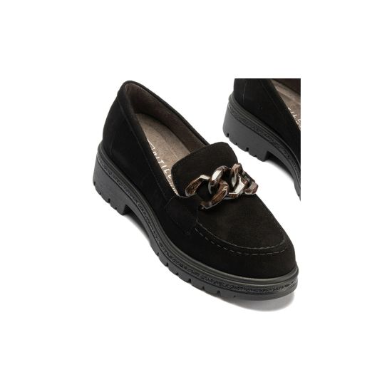 Pitillos - 11578 - NEGRO - 11578 - NEGRO - Mocasín en ante con adorno Negro - 5