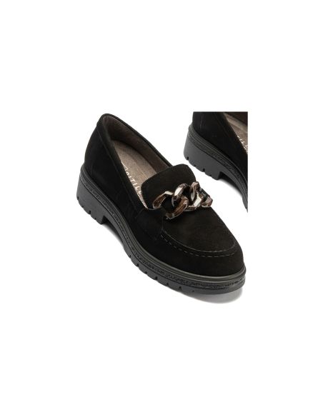 Pitillos - 11578 - NEGRO - 11578 - NEGRO - Mocasín en ante con adorno Negro - 5