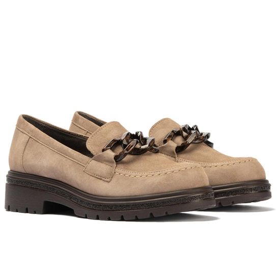 Pitillos - 11578 - TOPO - 11578 - TOPO - Mocasín en ante con adorno Topo - 2
