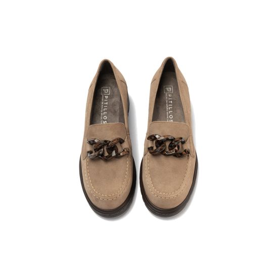 Pitillos - 11578 - TOPO - 11578 - TOPO - Mocasín en ante con adorno Topo - 5