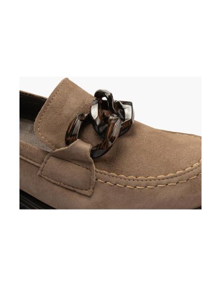 Pitillos - 11578 - TOPO - 11578 - TOPO - Mocasín en ante con adorno Topo - 6
