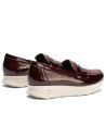 Pitillos - 11600 - BURDEOS - 11600 - BURDEOS - Mocasín antifaz combinado charol con napa grano Burdeos - 3