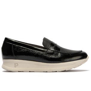 Pitillos - 11600 - NEGRO - 11600 - NEGRO - Mocasín antifaz combinado charol con napa grano Negro - 1