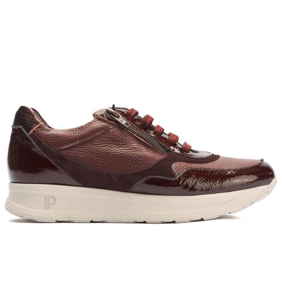 Pitillos - 11601 - BURDEOS - 11601 - BURDEOS - Deportivo combinado charol con napa grano con cremalleran Burdeos - 1