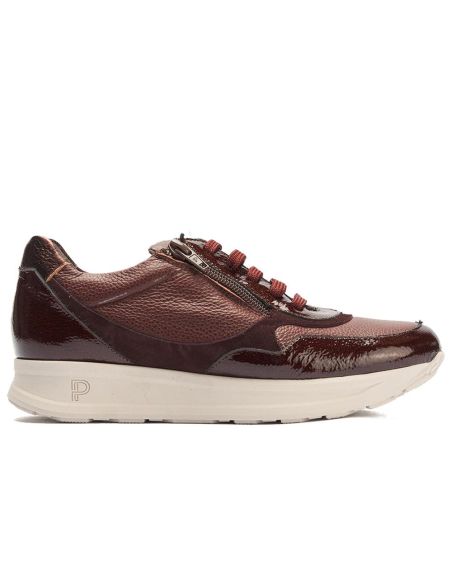Pitillos - 11601 - BURDEOS - 11601 - BURDEOS - Deportivo combinado charol con napa grano con cremalleran Burdeos - 1