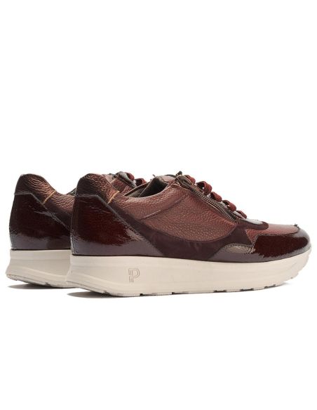 Pitillos - 11601 - BURDEOS - 11601 - BURDEOS - Deportivo combinado charol con napa grano con cremalleran Burdeos - 3