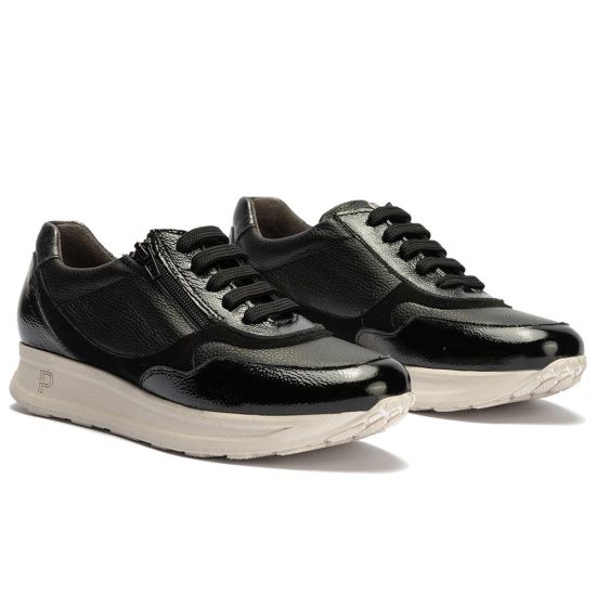 Pitillos - 11601 - NEGRO - 11601 - NEGRO - Deportivo combinado charol con napa grano con cremallera Negro - 2