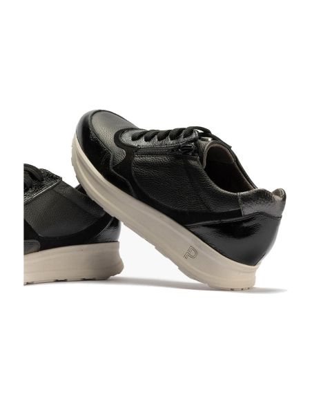 Pitillos - 11601 - NEGRO - 11601 - NEGRO - Deportivo combinado charol con napa grano con cremallera Negro - 4