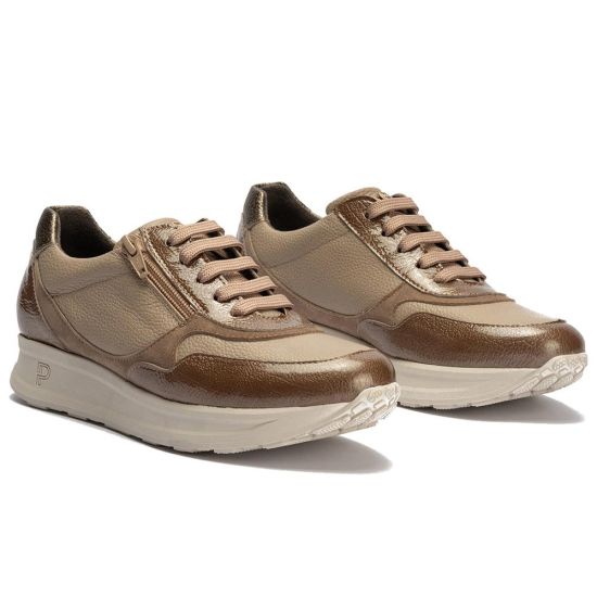 Pitillos - 11601 - TOPO - 11601 - TOPO - Deportivo combinado charol con napa grano con cremallera Topo - 2