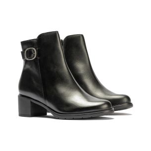 Pitillos - 11625 - NEGRO - 11625 - NEGRO - Botín combinado napa con charol coco y cremallera Negro - 1 2