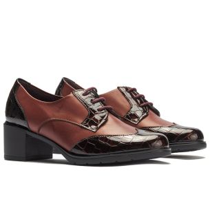 Pitillos - 11626 - BURDEOS - 11626 - BURDEOS - Blucher combinado charol coco con napa Burdeos - 1 2