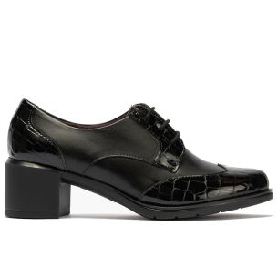Pitillos - 11626 - NEGRO - 11626 - NEGRO - Blucher combinado charol coco con napa Negro - 1