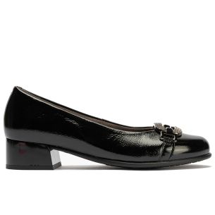 Pitillos - 11632 - NEGRO - 11632 - NEGRO - Salón en charol con adorno Negro - 1