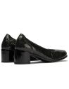 Pitillos - 11640 - NEGRO - 11640 - NEGRO - Salón serpiente charol con ribete elástico Negro - 3