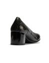 Pitillos - 11640 - NEGRO - 11640 - NEGRO - Salón serpiente charol con ribete elástico Negro - 4