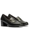 Pitillos - 11642 - NEGRO - 11642 - NEGRO - Mocasín combinado napa con serpiente charol Negro - 2