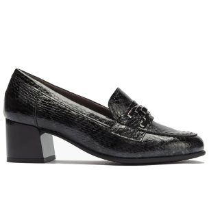 Pitillos - 11643 - NEGRO - 11643 - NEGRO - Mocasín serpiente charol con adorno Negro - 1