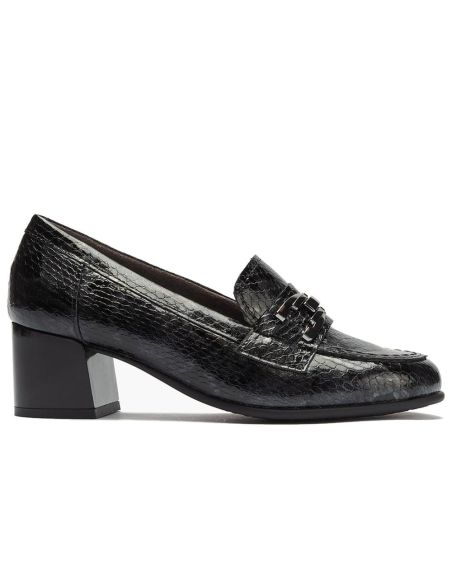 Pitillos - 11643 - NEGRO - 11643 - NEGRO - Mocasín serpiente charol con adorno Negro - 1