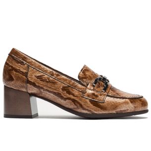 Pitillos - 11643 - TOPO - 11643 - TOPO - Mocasín serpiente charol con adorno Topo - 1