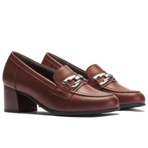 Pitillos - 11645 - BURDEOS - 11645 - BURDEOS - Mocasín piel napa con adorno Burdeos - 1 2