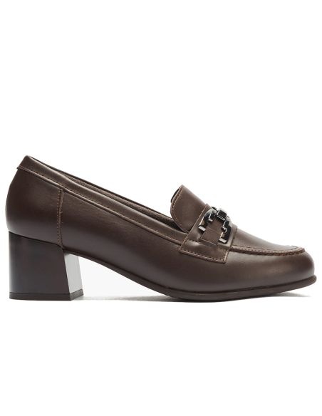 Pitillos - 11645 - MARRON - 11645 - MARRON - Mocasín piel napa con adorno Marrón - 1