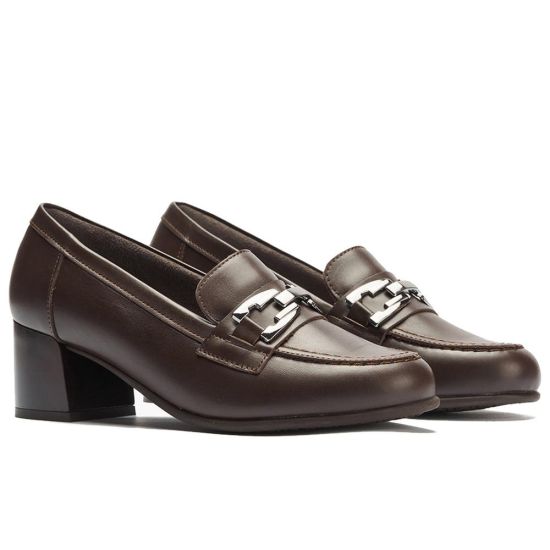 Pitillos - 11645 - MARRON - 11645 - MARRON - Mocasín piel napa con adorno Marrón - 2