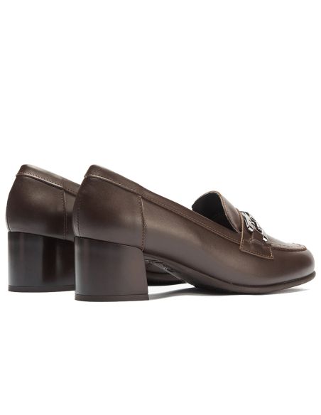 Pitillos - 11645 - MARRON - 11645 - MARRON - Mocasín piel napa con adorno Marrón - 3