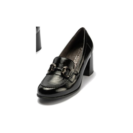 Pitillos - 11652 - NEGRO - 11652 - NEGRO - Mocasin charol con adorno Negro - 5