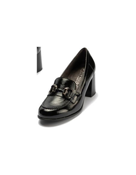 Pitillos - 11652 - NEGRO - 11652 - NEGRO - Mocasin charol con adorno Negro - 5
