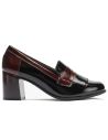 Pitillos - 11654 - NEGRO/BURDEOS - 11654 - NEGRO/BURDEOS - Mocasín antifaz flecos combinado charol bicolor Negro-Burdeos - 1