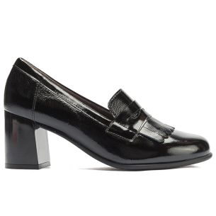 Pitillos - 11654 - NEGRO - 11654 - NEGRO - Mocasín antifaz flecos charol Negro - 1